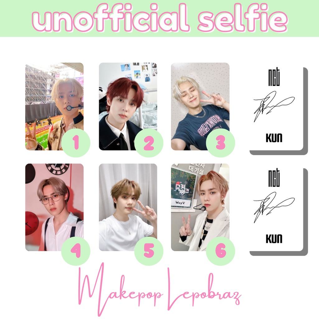 [PART 1B] [MIN. 3 PC] NCT WAYV UNOFFICIAL SELFIE - BOYFRIENDABLE TAEYONG TAEIL HENDERY KUN MARK RENJUN