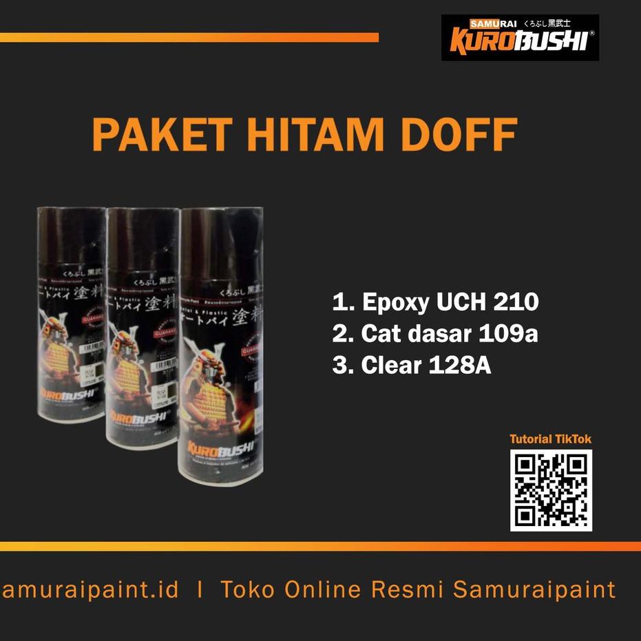 ♙ Paket Hitam Doff, Samuraipaint, Cat Semprot ✻