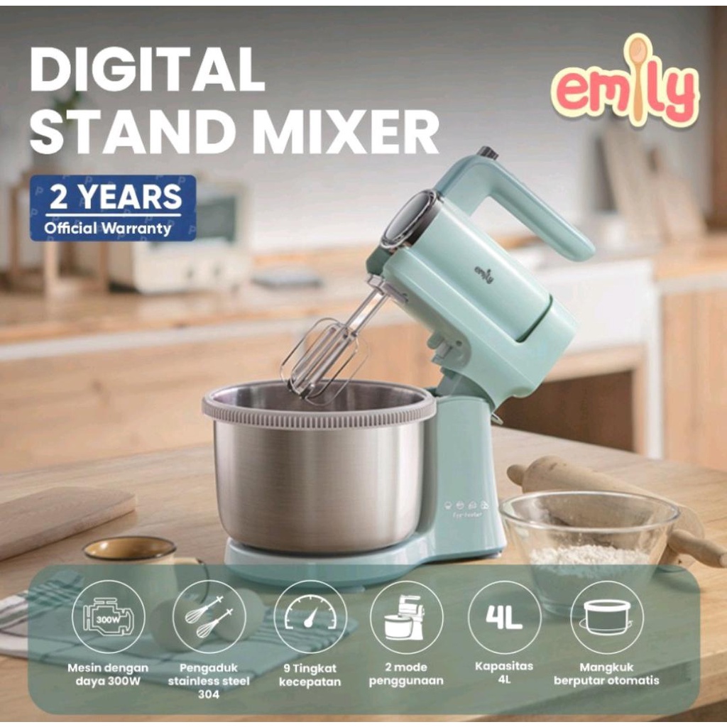 EMILY STAND MIXER 4L / ALAT PENGADUK ADONAN / MIXER