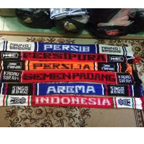 ✨COD✨ Syal PERSIJA PERSIB PERSIPURA AREMA SEMENPADANG PSM MADURA BALI SRIWIJAYA PERSITA PSIS BADAKLA