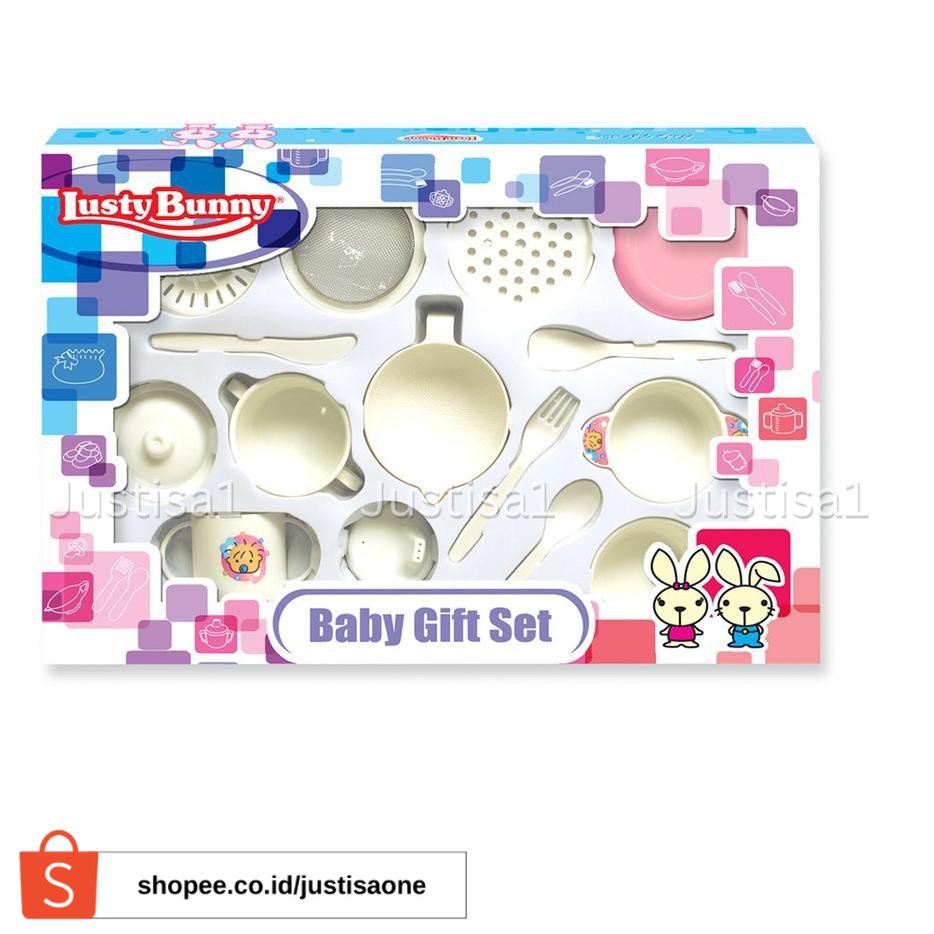 FOOD MAKER &amp; FEEDING SET LUSTY BUNNY BESAR PERALATA MPASI -PERALATAN MPASI BABY LENGKAP MURAH