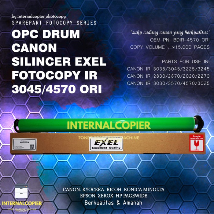 

[[JNT COD]] OPC DRUM CANON SILINCER IR 4570 3045 3570 3035 3245 DRUM IMPOR CANON