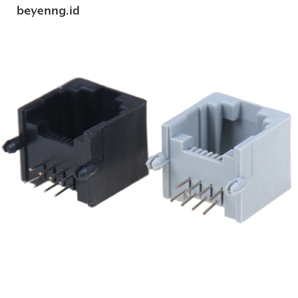 Beyen 10pcs/lot RJ45 8P8C Komputer Jaringan Internet PCB Jack Socket ID