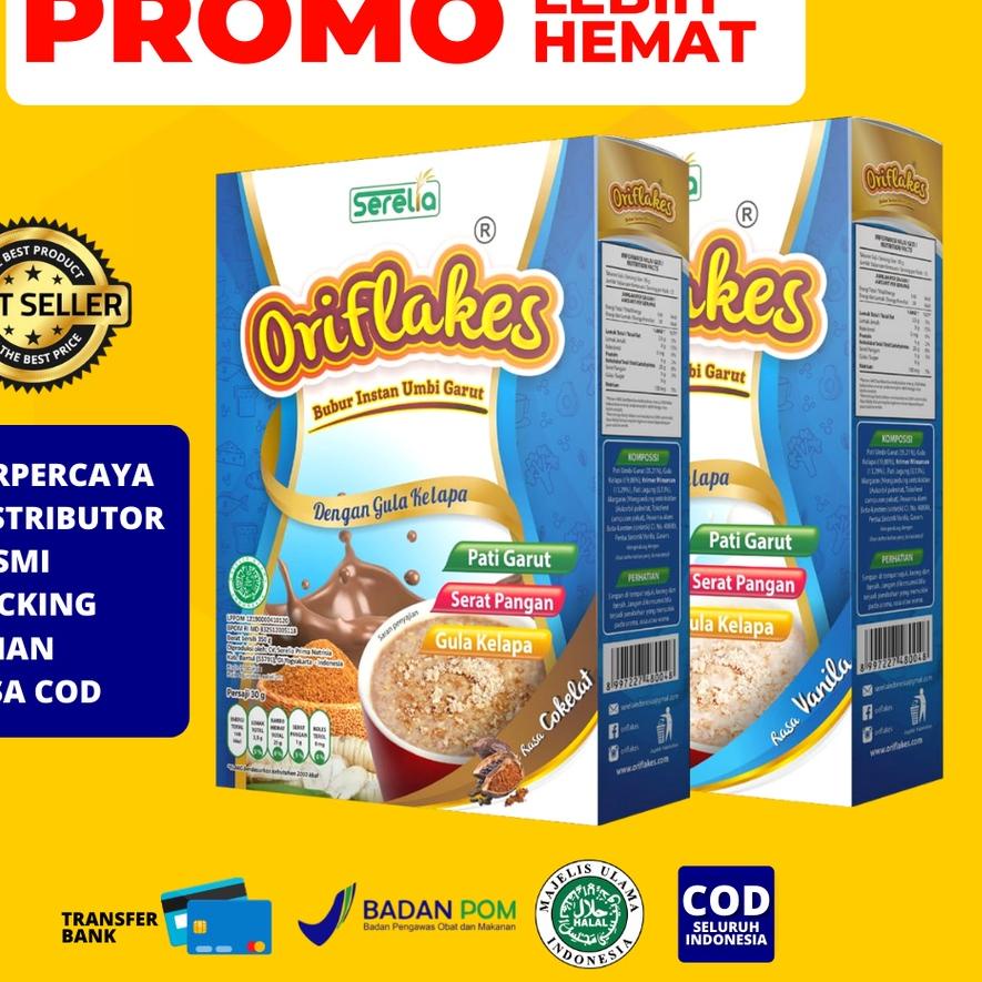 

✸ ORIFLAKES SLIM Sereal Umbi Garut 350gram ✬