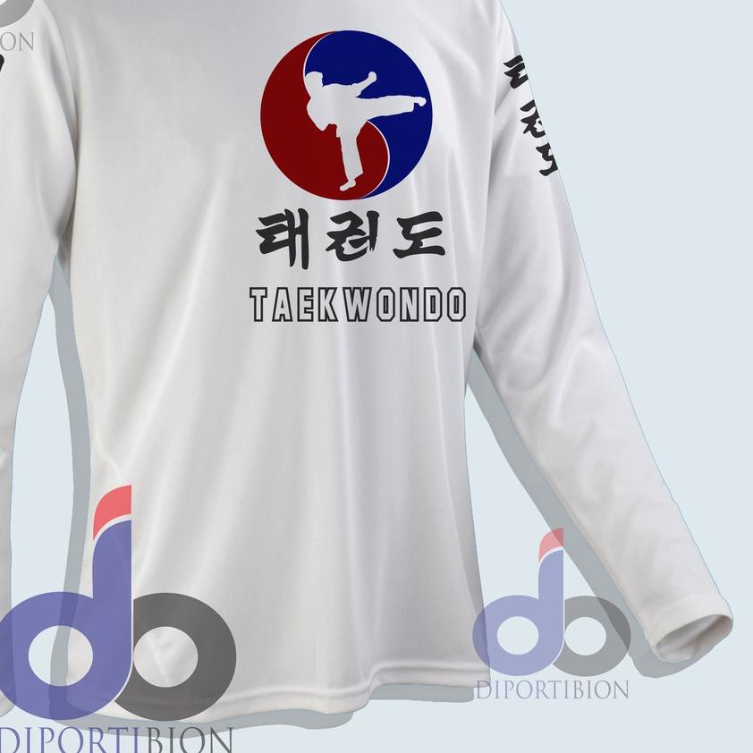 ➼ KAOS LENGAN PANJANG MARTIAL ART TAEKWONDO / KAOS BELA DIRI  TAEKWONDO / KAOS TAEKWONDO ℗