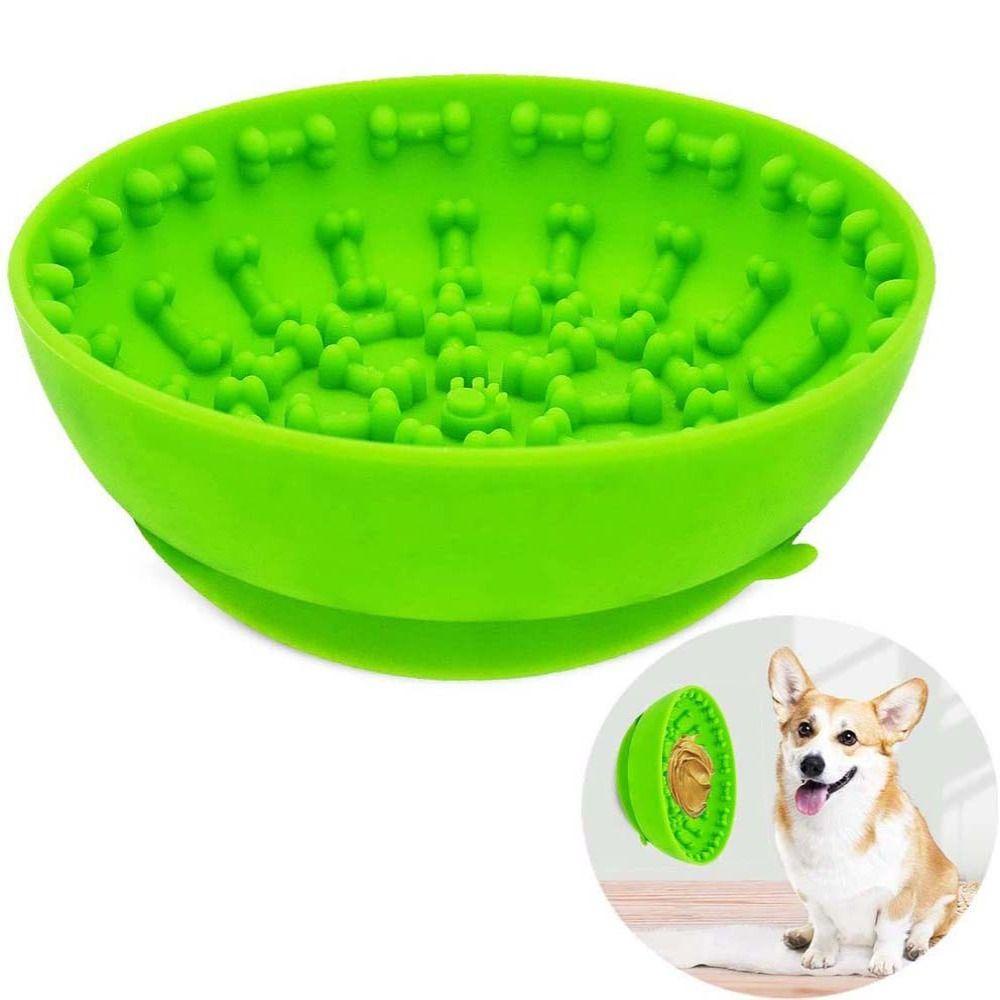 [Elegan] Mangkuk Makan Anjing Pengaman Mandi Distraction Bathing Distraction Slow Feeder Puppy Untuk Anjing Perlengkapan Hewan Peliharaan