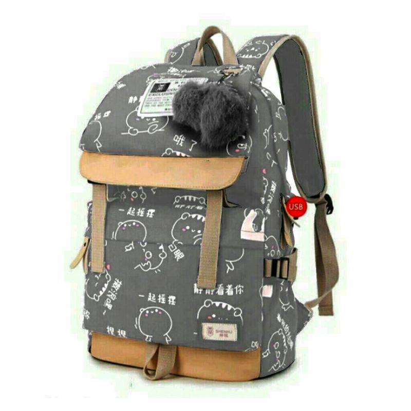 Tas Ransel Backpack Korea Fashion Lucu ZAMZAM TAS KARTUN