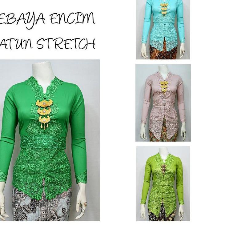 ❅ Indah KEBAYA ENCIM MODERN LENGAN PANJANG BORDIR SENASA KATUN STRETCH KEBAYA WISUDA KEBAYA KATUN KEBAYA AKAD KEBAYA MODERN KEBAYA PUTIH KEBAYA HITAM S M L XL XXL  ✧