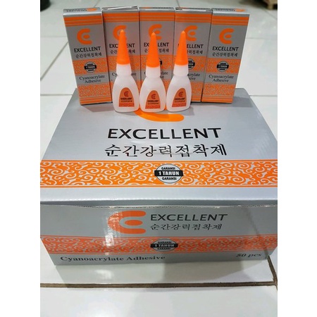 

COD / Bayar Di Tempat ✔️ LEM KOREA EXCELLENT (Pcs) tetes cair kayu akrilik besi kulit kuat super