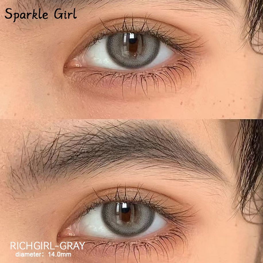 Eyeshare Softlens Pink 1 Pasang Lensa Kontak Softlen Gray 14.0mm