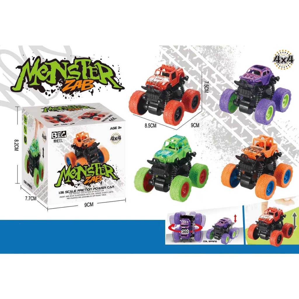 [tma]Mainan Mobil Trail Bolak Balek Tahan Banting / Mobil Mainan Trail Roda Jumbo / Monster Truck / Mainan Mobil Anak