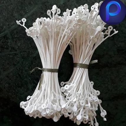 

O34 (Isi 100Pcs) Tali Plintir Warna Putih Tali Plintir Berkualitas Tali Tenteng Camilan 17Cm TREND TERKINI ➾