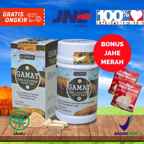 

Gamat isi 60 Kapsul Pengering Luka Pasca Operasi dan Diabetes /botol sudah ijin BPOM dan ORIGINAL HALAL