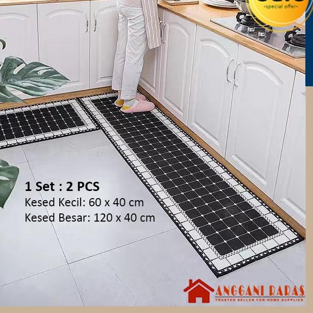 Trendy Alas Kaki Dapur Anti Slip Keset Dapur Anti Slip Karpet Dapur Panjang Anti Slip Keset Dekorasi