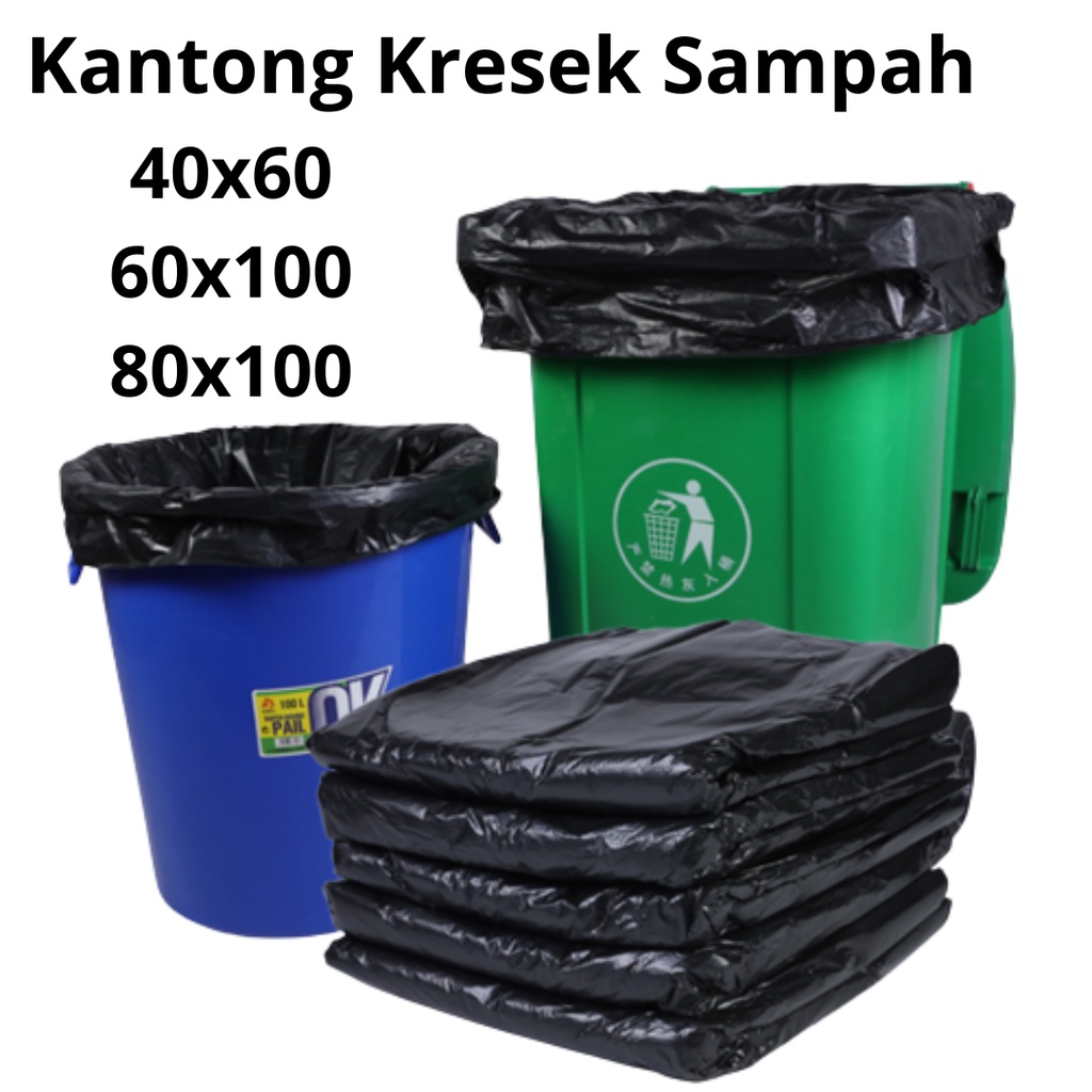 Kantong Sampah Murah Trash Bag Plastik Sampah Kresek Sampah Garbage Bag 40x60 60x100 80x100