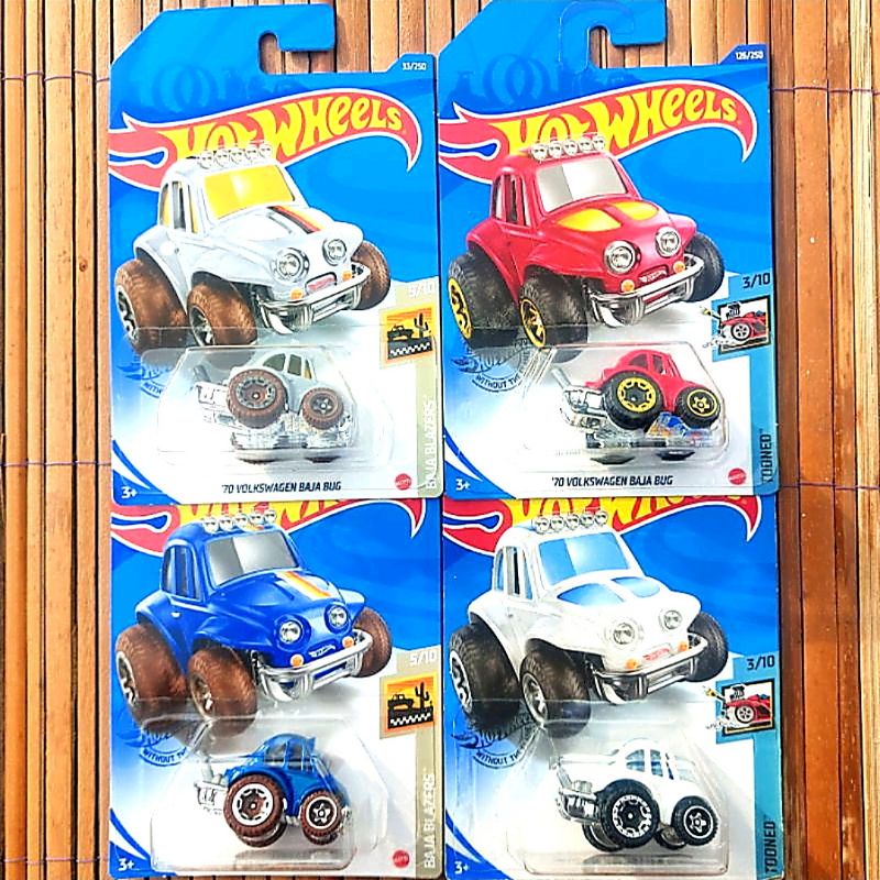 HOTWHEELS 70 VW VOLKSWAGEN B4JA BUG BEETLE 2020 PUTIH ABU 2021 BIRU MERAH - T2 PICKUP VAN