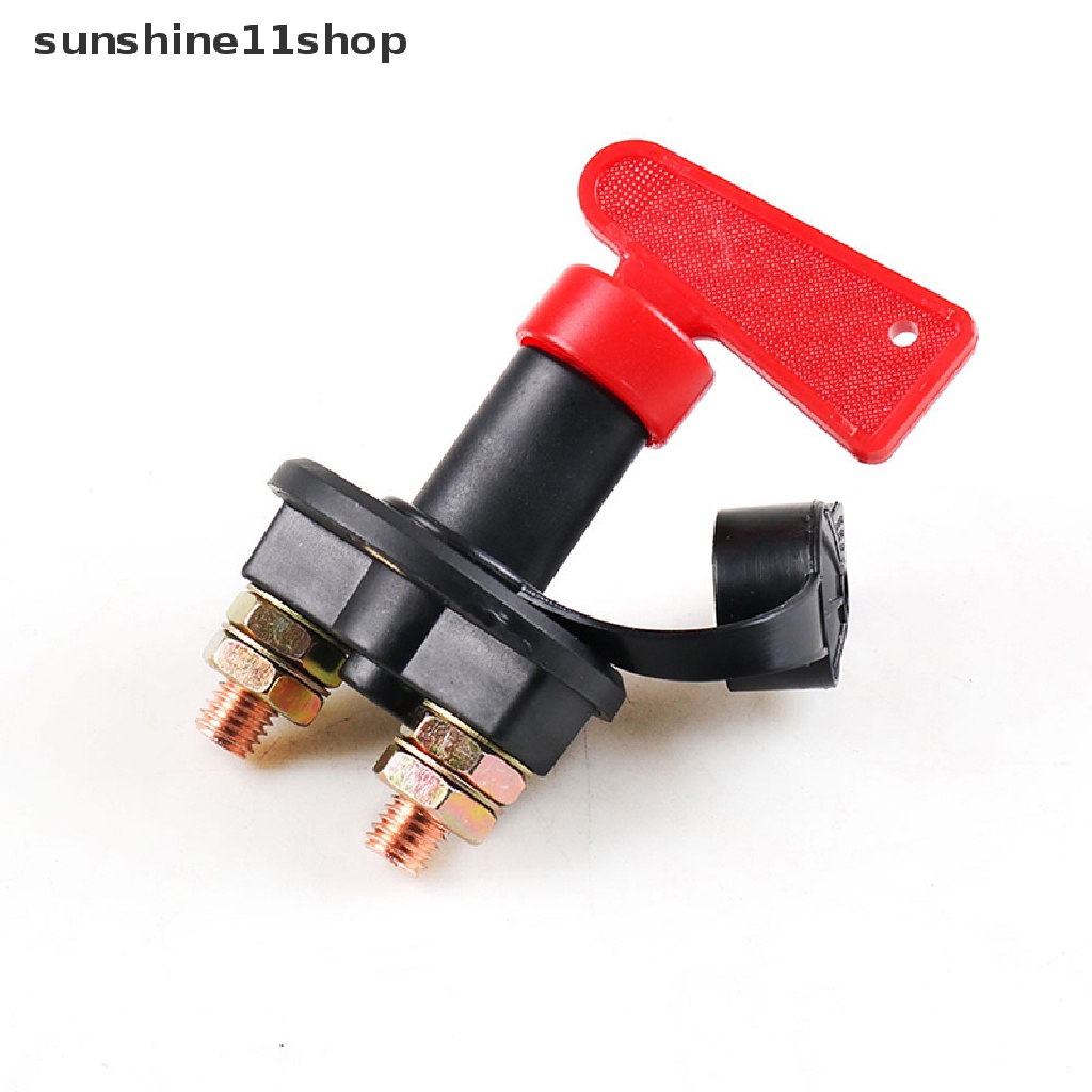 Sho 12-24V Saklar Listrik Mobil Putus Isolator Sirkuit Kill Cut-off Switch Insulated Rotary Switch Key N