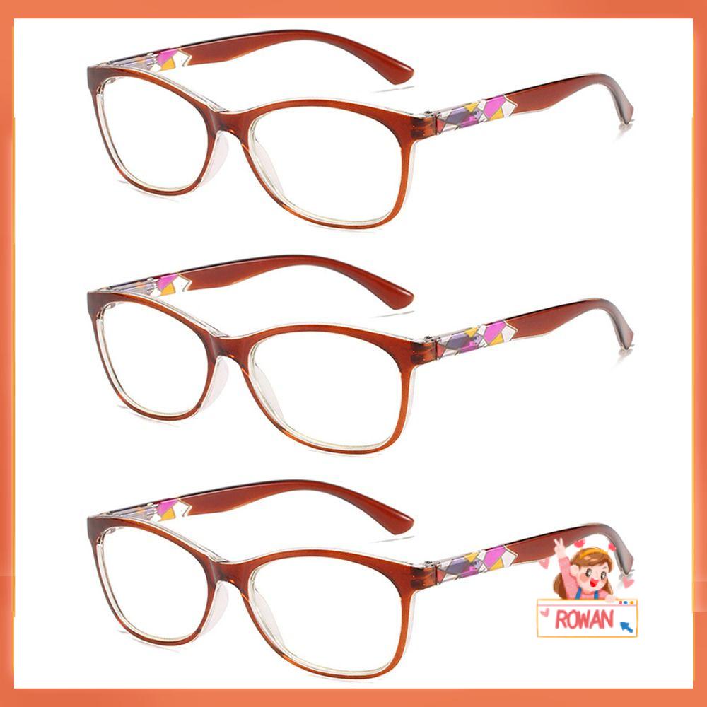 R-flower Kacamata Baca Pria Wanita Portable Pelindung Mata Vintage Ultra Light Frame