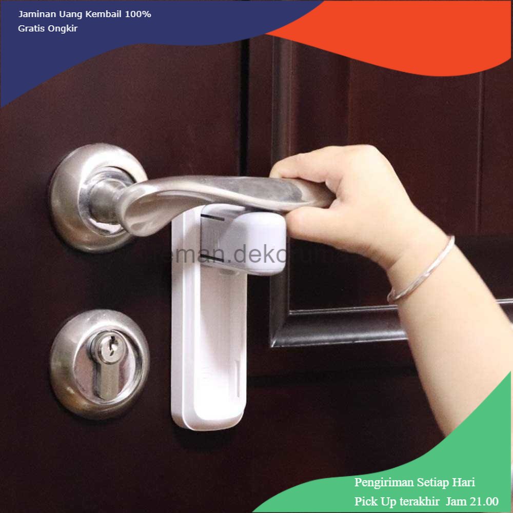 TD - DPR Pengaman Gagang Pintu Tempel Door Lever Lock Safety Child - 3M