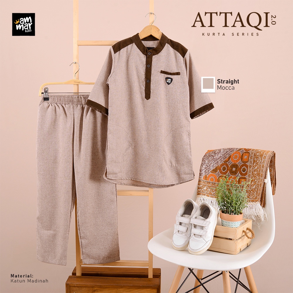 AMMAR KIDS ATTAQI 2.0 SETELAN BAJU KOKO KURTA ANAK LAKI LAKI 3-12 TH | AMMARKIDS