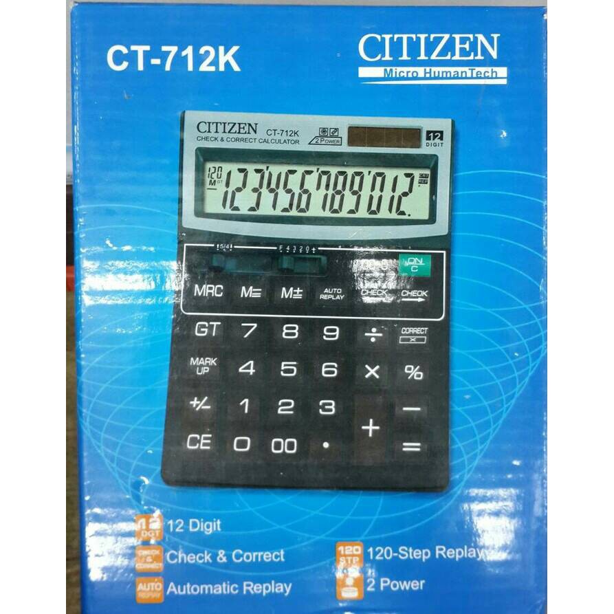 

Terlaris ✨ -Kalkulator Citizen CT-712K 712K MURAH- 2.2.23