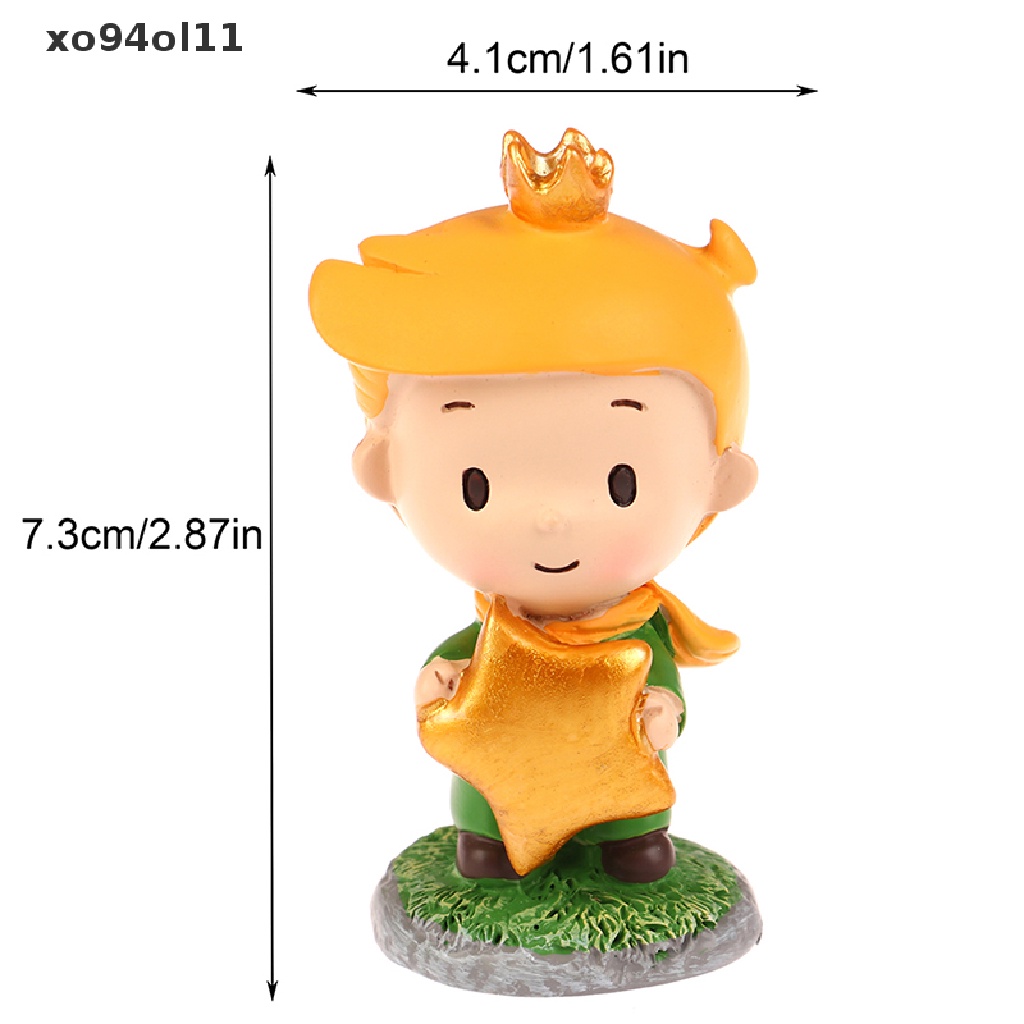 Xo 1Pc Pangeran Kecil Yang Lucu Desktop Dekorasi Rumah Ornamen Kerajinan Resin Mobil Modern OL