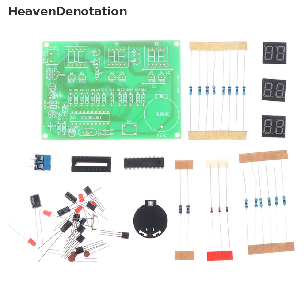 [HeavenDenotation] Jam Digital Elektronik Kit Display Suite Suku Cadang Modul Elektronik Dan Komponen HDV