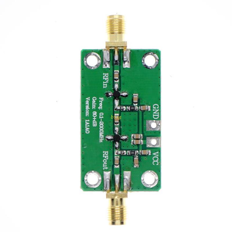 Btsg 0.1-2000MHz Gains Broadband Modul RF Amplifier Frekuensi Tinggi 60dB Untuk FM HF VHF/UHF Analizer