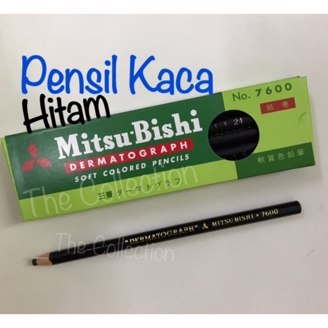 

ATK0395PK HITAM Pensil Kaca Mitsubishi Dermatograph Gambar Draw BLACK