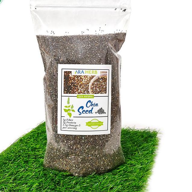 

♪ Organic Black Chia Seed Mexico 1 kg Original Product ARA HERB ✾