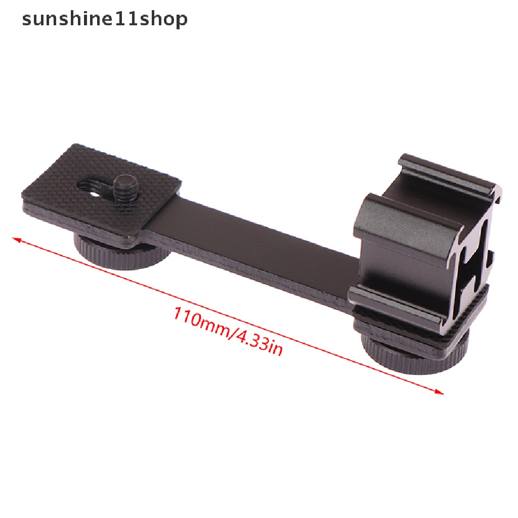 Sho Triple Cold Shoe Mount Extension Bar Dengan Drat1Per4Inci Untuk Kamera N