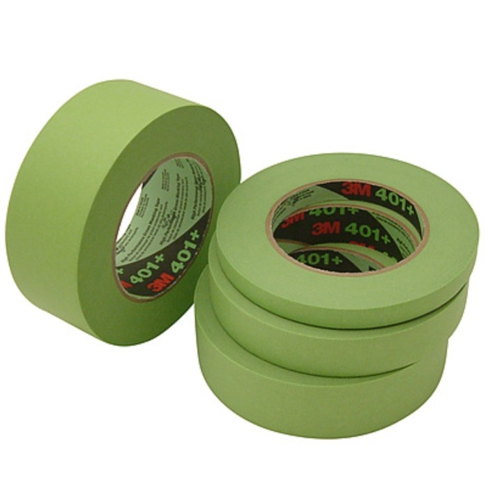 

Terlaris 3M 401+ Masking Tape Green / Hijau - Lakban 3M 233 High Temperature