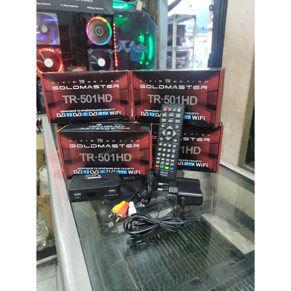 STB SET TOP BOX ANALOIG ANDROID + ANTENA WIFI