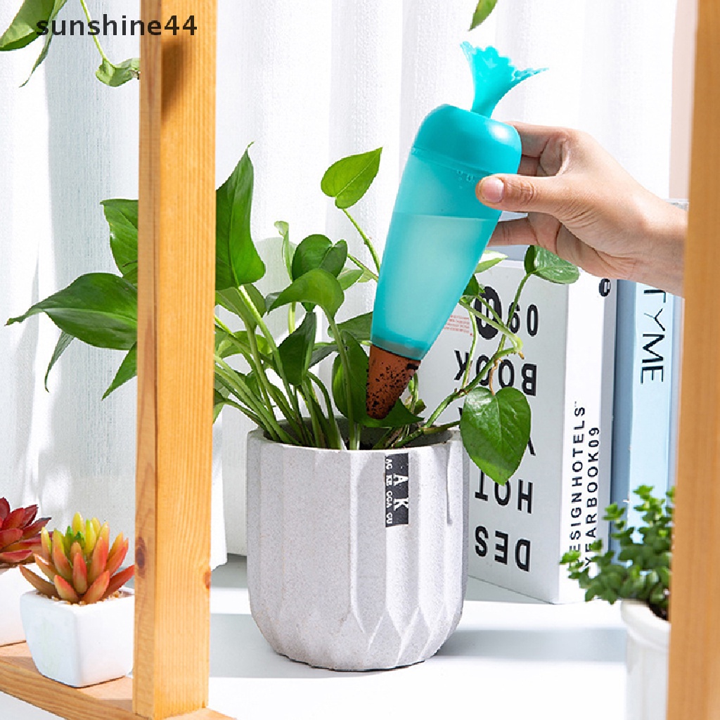 Sunshine Wortel Besar Self Watering Alat Taman Plastik Travel Dripper Irigasi Device ID