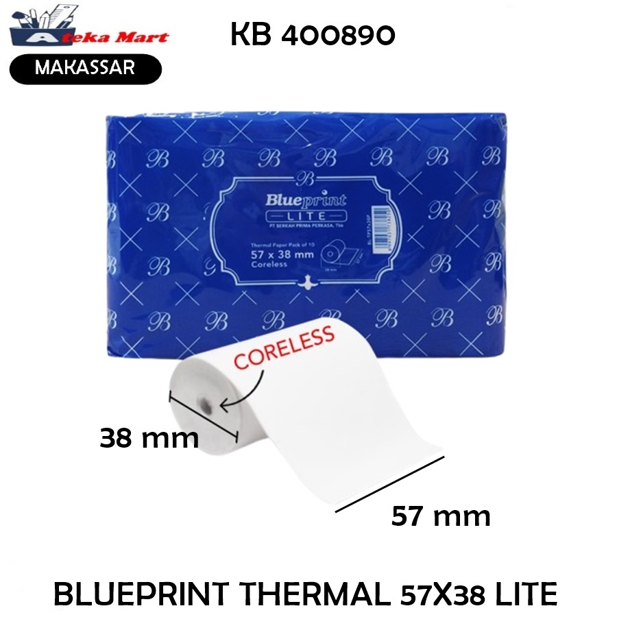 

[BKS/10ROLL] BLUEPRINT THERMAL 57X30 57X38 57X47LITE STRUK KASIR