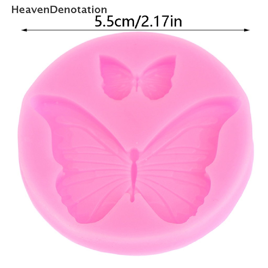 [HeavenDenotation] 1pc Cetakan Silikon Kupu-Kupu Mini Butterfly Cake Mold DIY Desserts Dekorasi HDV