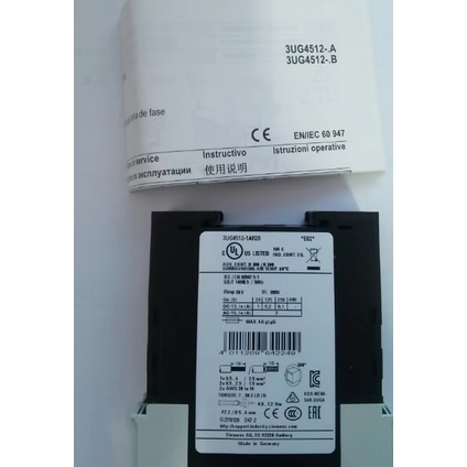 Siemens SIRIUS 3UG4512-1AR20 Brand New Original