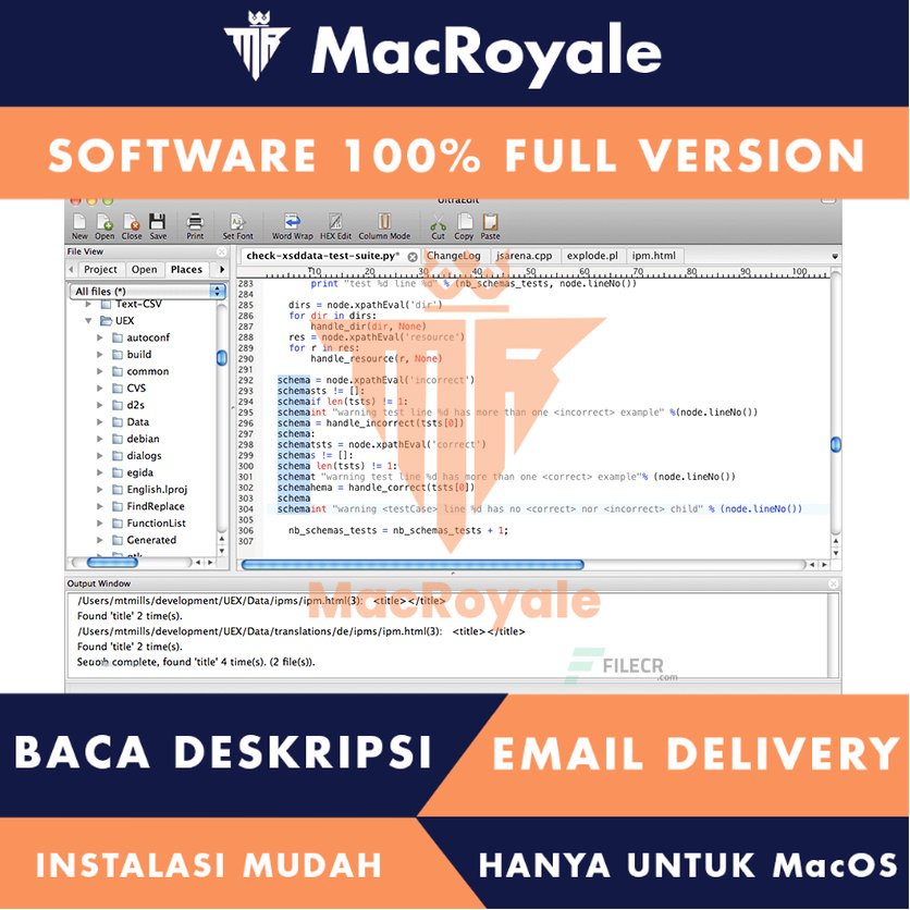 [MacOS] UltraEdit Full Version Lifetime Full Garansi