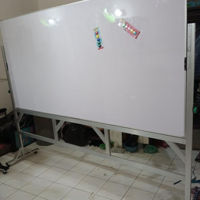 

whiteboard standing double face magnetic 120 x 240 cm