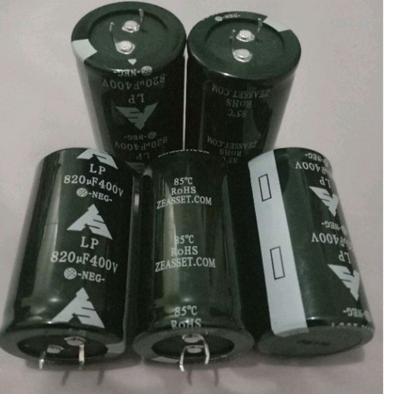 KAPASITOR 820uf 400v CAPACITOR LP ELCO ORIGINAL