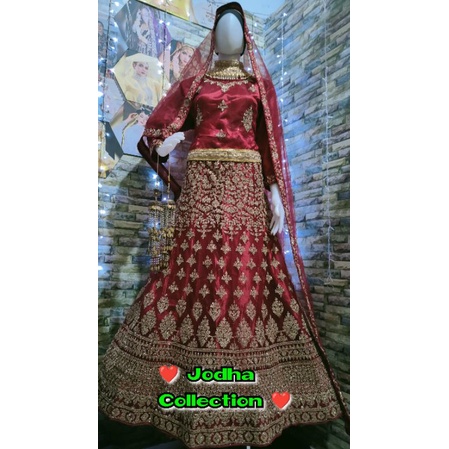 lehenga/ lehenga wedding/ baju pengantin india/ baju india/ baju pengantin