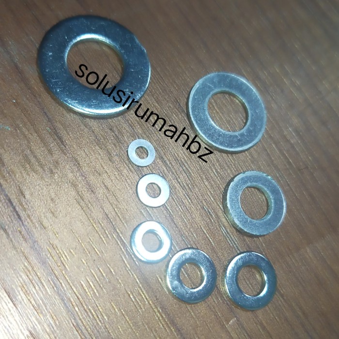 perbiji ring plat stainless ss 304 bijian pilih ukuran m