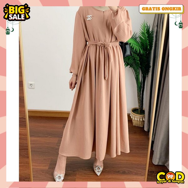 Gmis Muslimah Polos Baju Lebaran Games Remaja ( Size 5L Xxxl Xxl Xl L M S) Buju Muslim Wanita Sari G