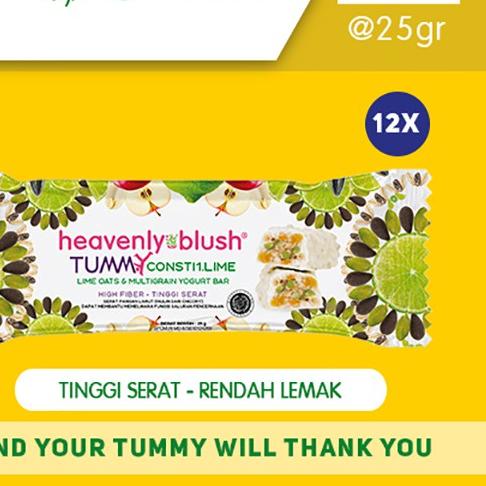 

✽ Yogurt Heavenly Blush Tummy Bar Lime [12 Pcs x 25Gr] ❁