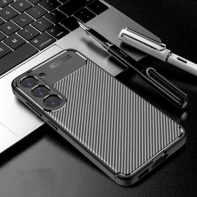 Case Samsung Galaxy S23 Plus Ultra 5G Softcase Carbon Autofocus Original