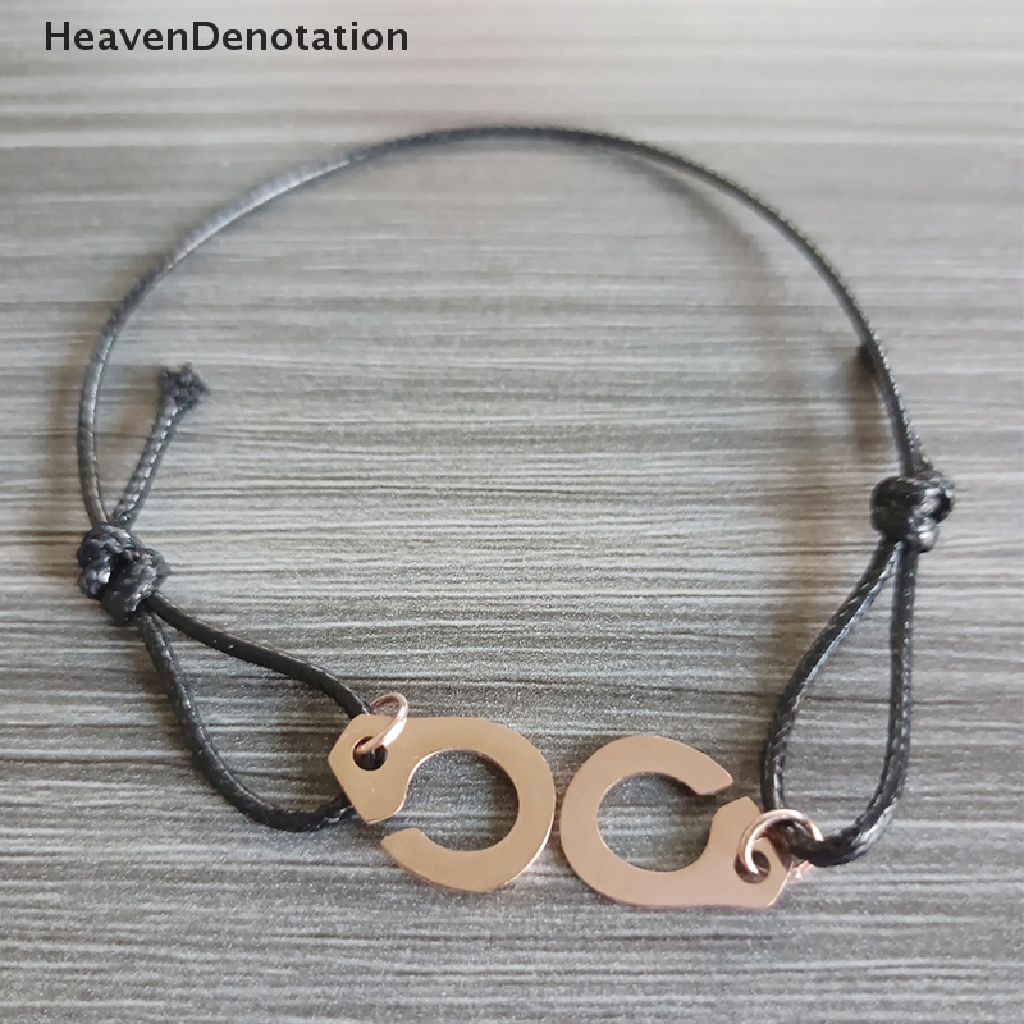 [HeavenDenotation] Trendi Baja Titanium Gelang Pesona Tali Kulit Gelang Wanita Fashion Perhiasan Accessorie Pesta Hadiah Dropship HDV