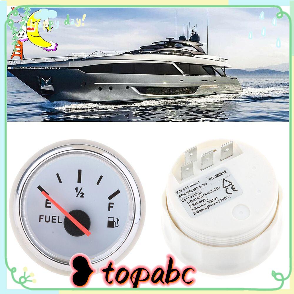 Top Fuel Level Gauge 52mm 9-32V Auto Yacht Backlight Mobil RV Marine