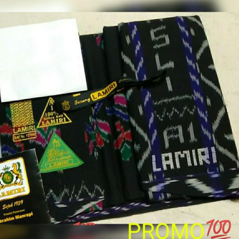 Sale Terbatas [2.2 GRATIS ONGKIR] SARUNG LAMIRI SUTRA ASLI A1 100% MST S90 JAHIT TENGAH MOTIF KEMBAN
