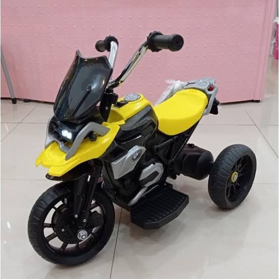 Motor Aki Anak M-888 BMW Motor Mainan Anak Motoran Aki Anak Kuning Termurah