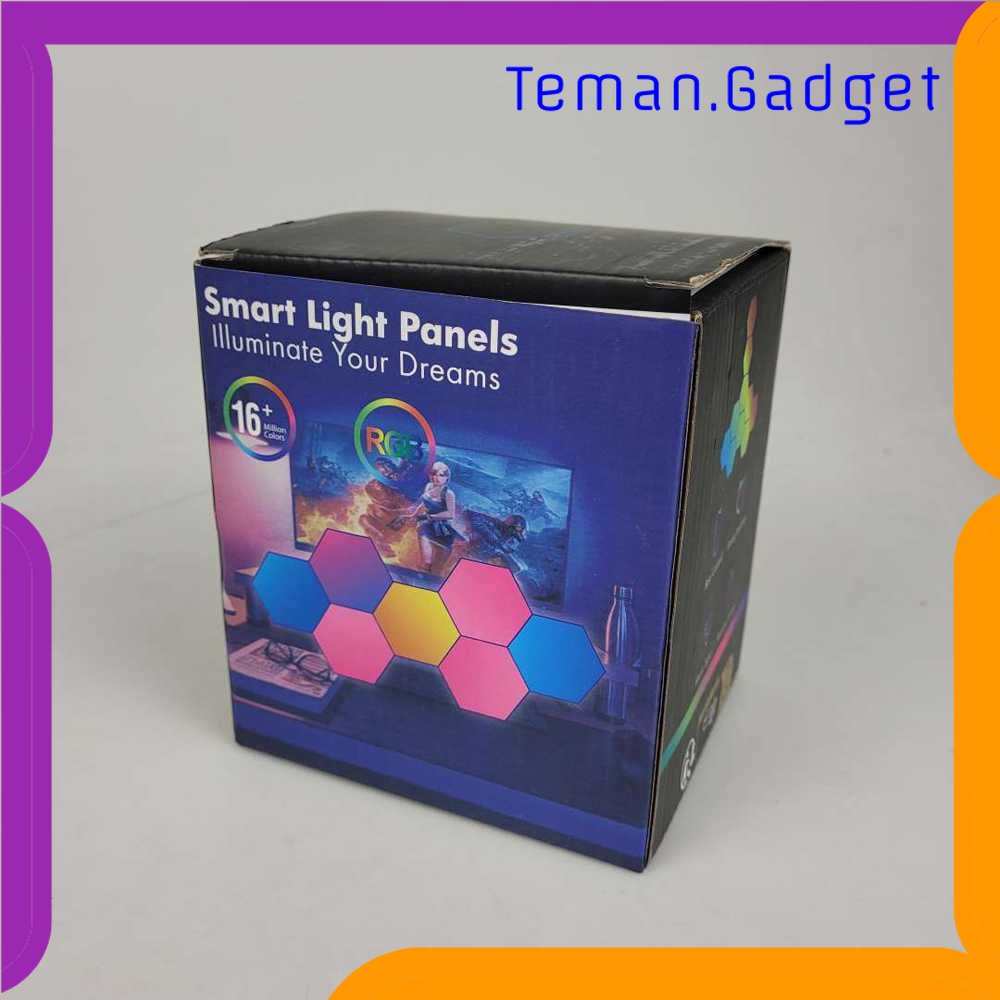 TG-LMP Yabstrip Lampu Hias Hexagonal LED RGB Touch Sensor 3 PCS with Remote - HD004